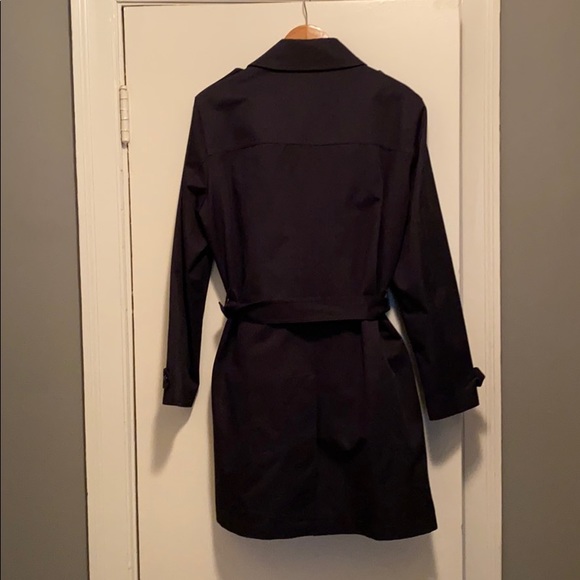 The Kooples Chic Dark Navy Trench Coat - Picture 5 of 7